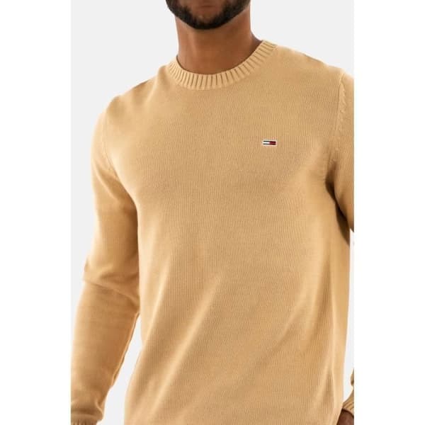 Tommy Jeans vintertröja DM0DM11856 AB0 Tawny Sand - Herr - Hög krage - Beige
