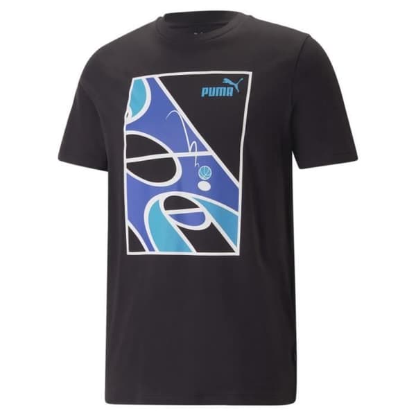 T-shirt Svart Herr Puma Grafik Kort