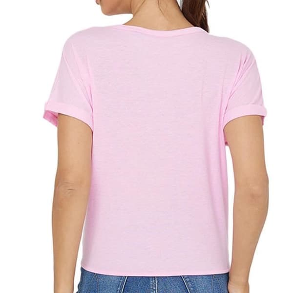 T-shirt dam - VERO MODA - Marijune - Rosa - Korta Ärmar - 100% Viskos