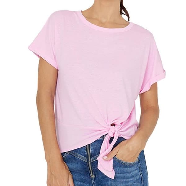T-shirt dam - VERO MODA - Marijune - Rosa - Korta Ärmar - 100% Viskos