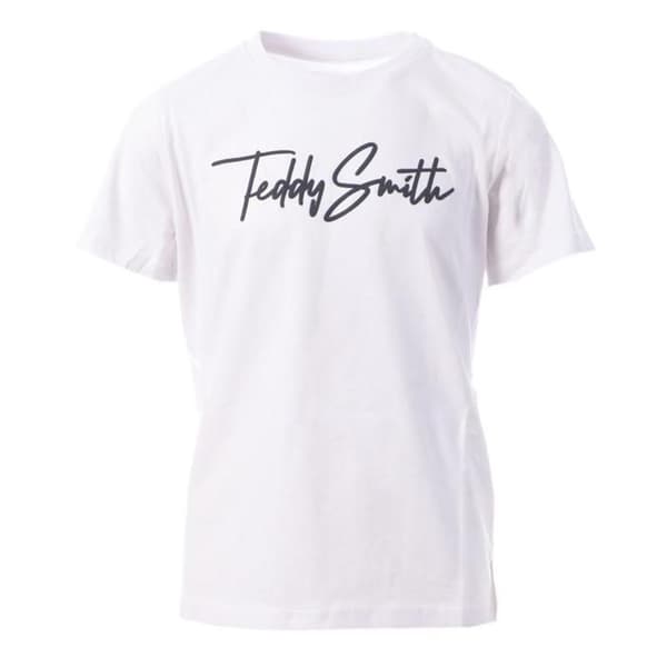 T-evan mc jr kortärmad t-shirt - Teddy Smith - Vit - Barn - Blandat - Vanlig