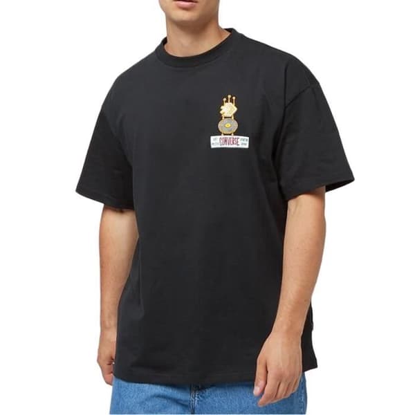 T-shirt Svart Herr Converse Sneakers