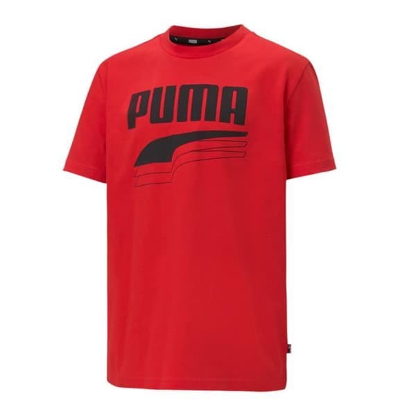 T-shirt Kille - PUMA - Rebel Bold - Röd - Rund hals - Kortärmad