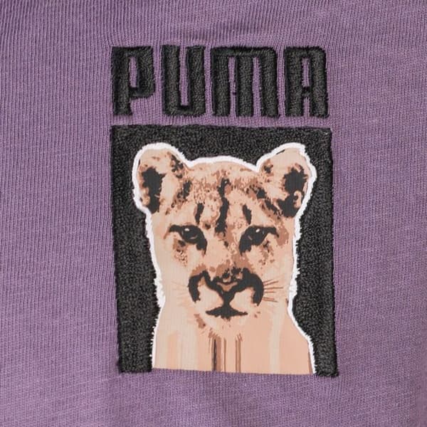 T-shirt Lila Herr Puma Springa Broderad