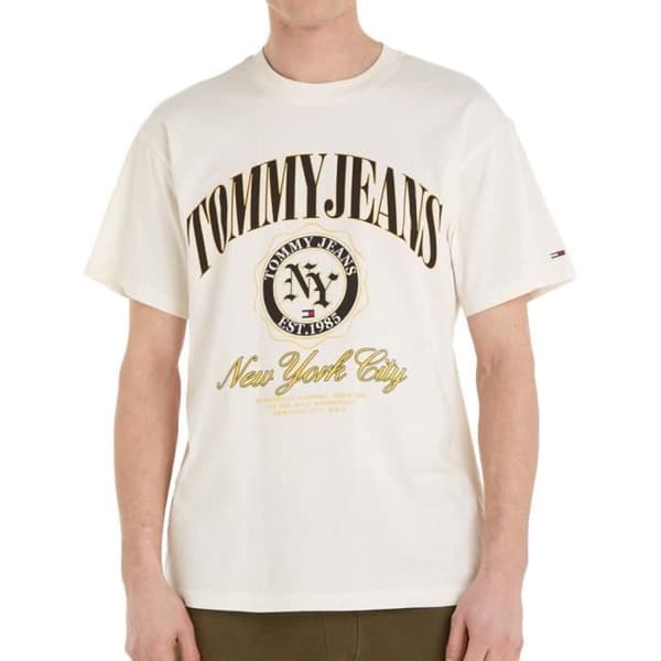 T-shirt Vit Herr Tommy Hilfiger Luxe Varsi