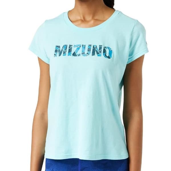 Mizuno Athletic dam blå teknisk t-shirt