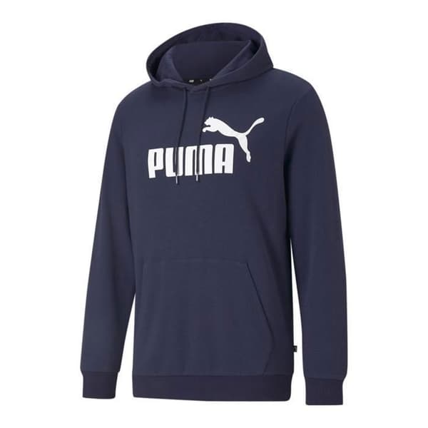 Huvtröja - Puma - Tryckt logotyp - Blå - Långa ärmar - Vuxen