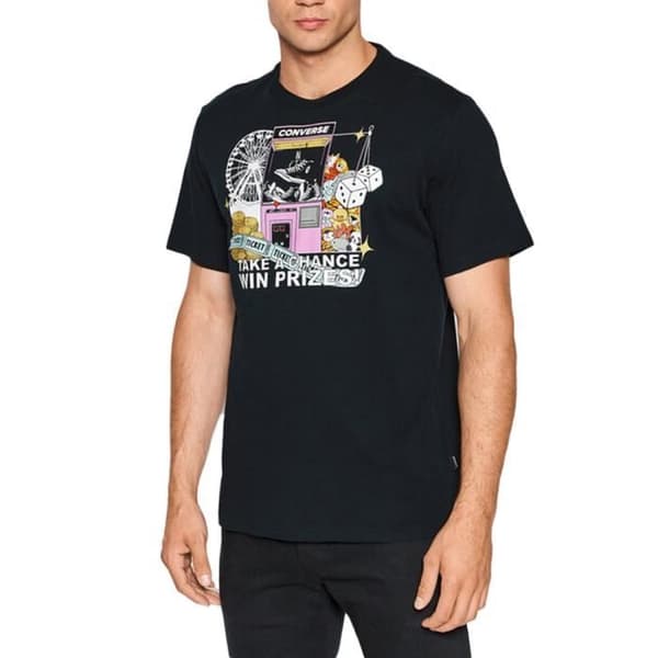 T-shirt Herr Svart Converse Claw Machine - Kortärmad - 100% Bomull