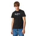 Miniatyrbild 3 av 4: T-shirt Herr Pepe Jeans - enhetlig - Svart - Kortärmad - Bomull - Regular