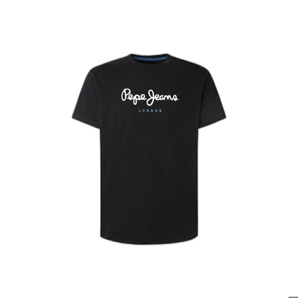 T-shirt Herr Pepe Jeans - enhetlig - Svart - Kortärmad - Bomull - Regular