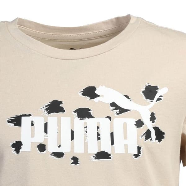 T-shirt - PUMA - Essential Animal - Beige - 100% bomull - Korta ärmar