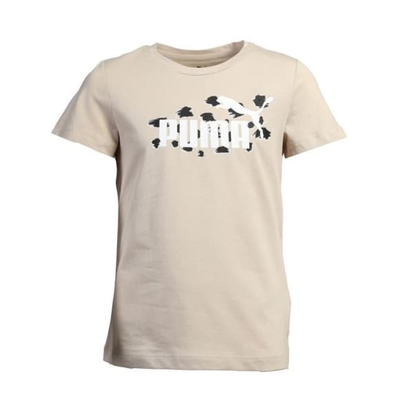 T-shirt - PUMA - Essential Animal - Beige - 100% bomull - Korta ärmar