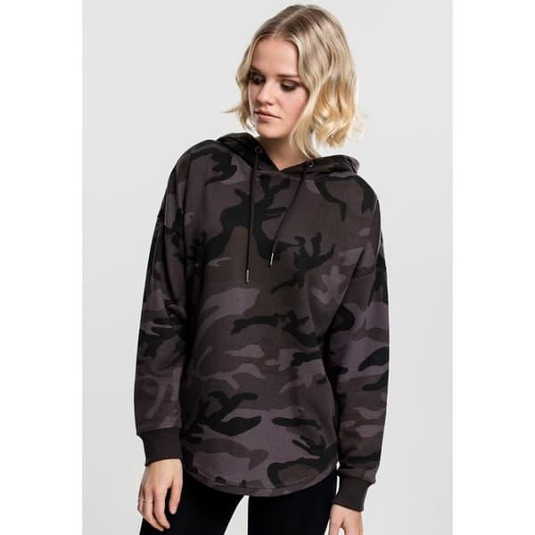 Huva-tröja - Urban Classics - Camo - Rosa - Långa ärmar - Justerbar