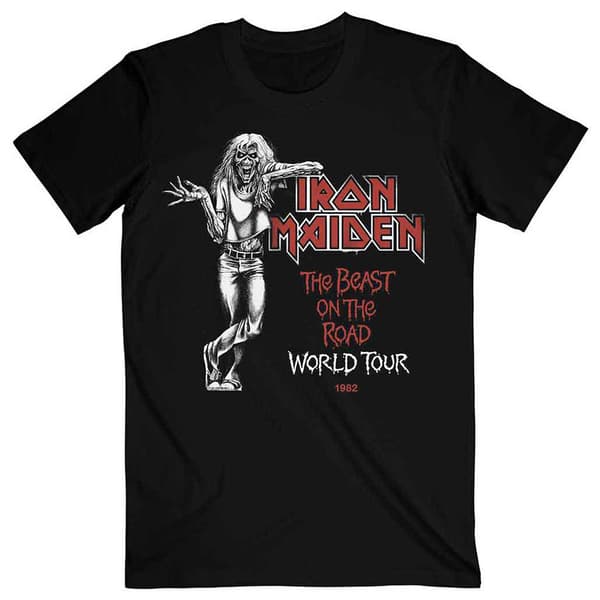 Iron Maiden Beast Over Hammersmith World Tour 82 T Shirt