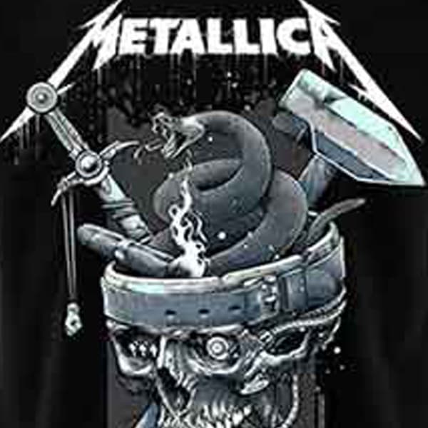 Metallica History White Logo T Shirt