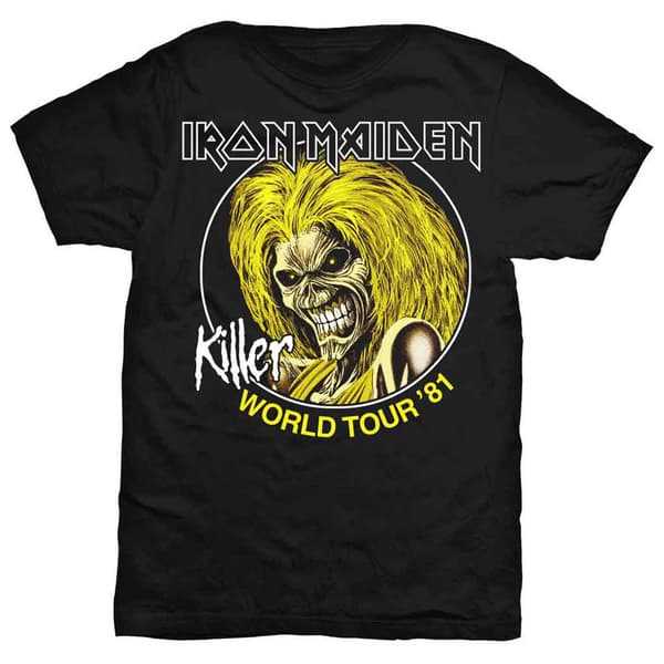 Iron Maiden Killer World Tour 81 T Shirt