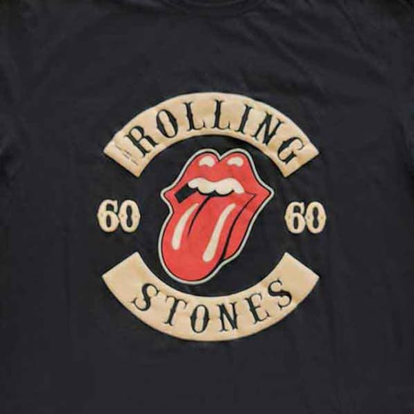 The Rolling Stones Sixty Biker Tongue T Shirt