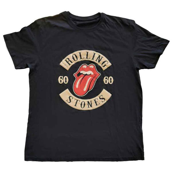 The Rolling Stones Sixty Biker Tongue T Shirt