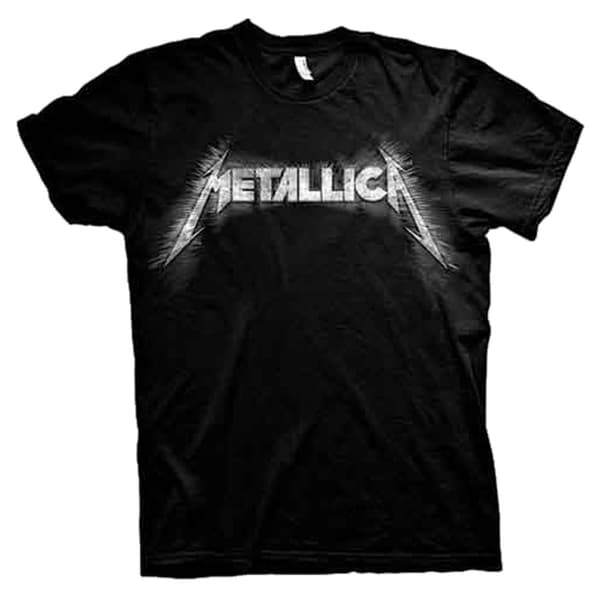 Metallica Spiked Band Logo T Shirt