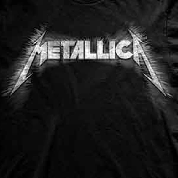 Metallica Spiked Band Logo T Shirt