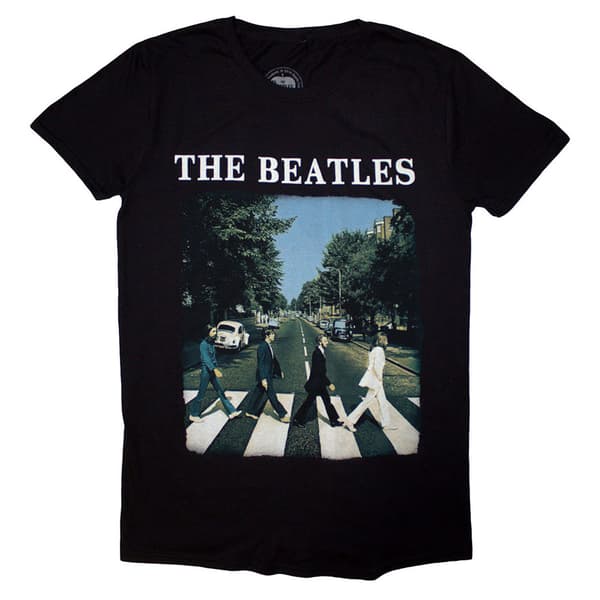 The Beatles Abbey Road And Logo T Shirt