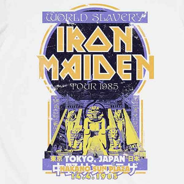 Iron Maiden Powerslave Japan Flyer T Shirt
