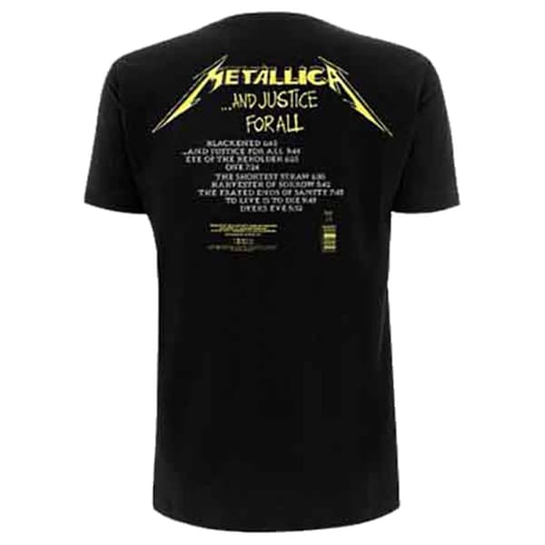 Metallica And Justice For All Tracks T Shirt