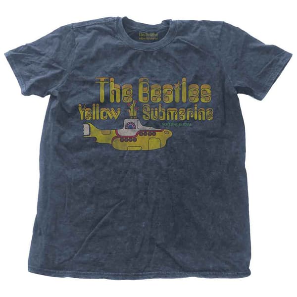 The Beatles Yellow Submarine Nothing Is Real Snow Wash T Shirt