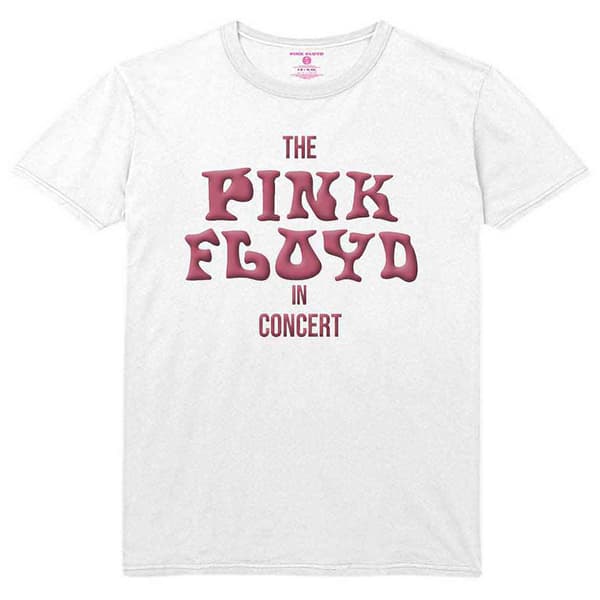 Pink Floyd Live In Concert Puff Print T Shirt