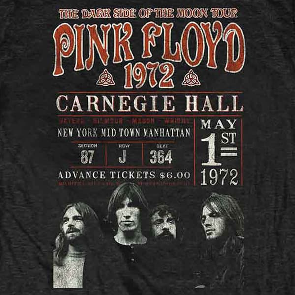 Pink Floyd Carnegie 72 T Shirt