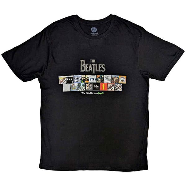 The Beatles Albums On Apple T Shirt