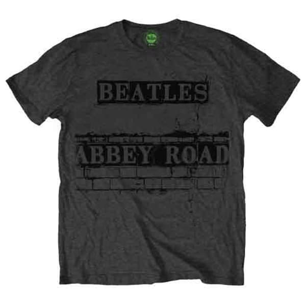 The Beatles Abbey Road Sign T Shirt Grey M