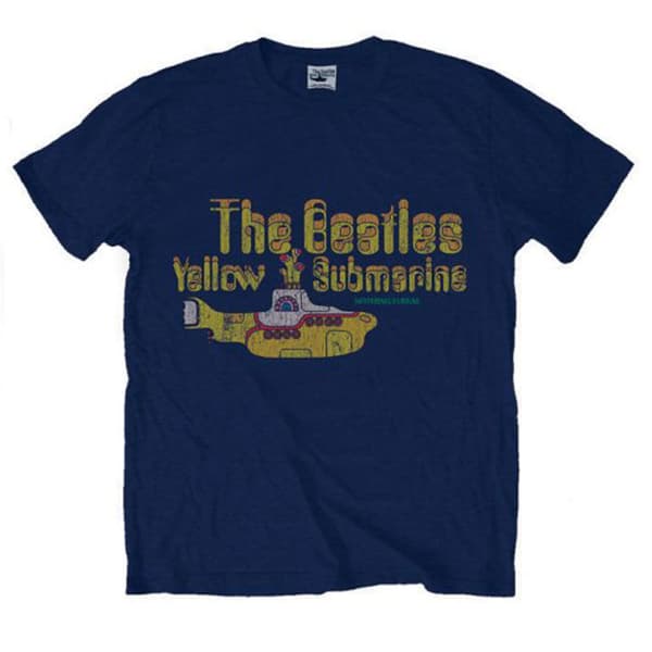 The Beatles Nothing Is Real T Shirt Navy S
