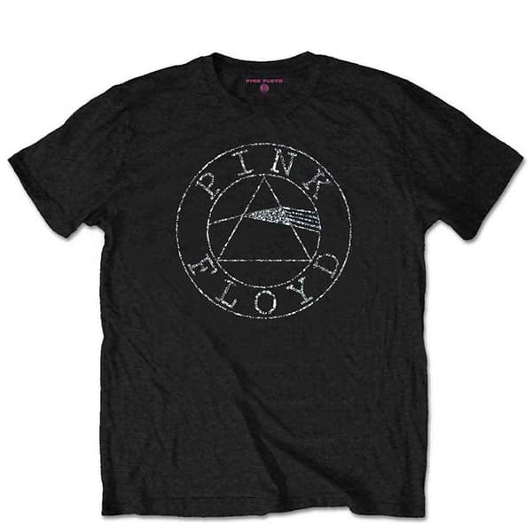 Pink Floyd Diamante Circle Logo T Shirt