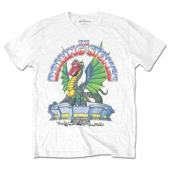 The Rolling Stones 81 Tour Dragon T Shirt White XL