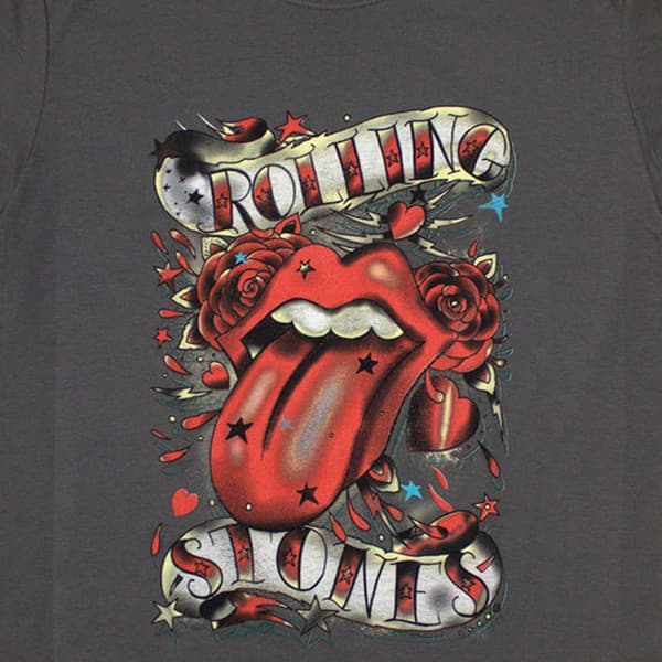 The Rolling Stones Tongue And Stars Skinny Fit T Shirt