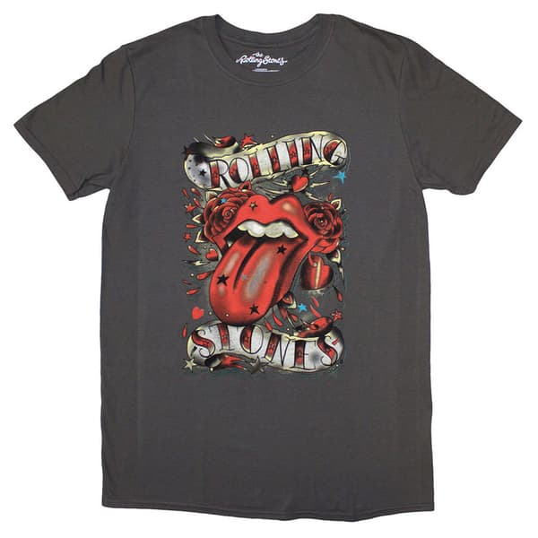 The Rolling Stones Tongue And Stars Skinny Fit T Shirt