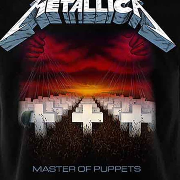 Metallica Master Of Puppets Tracks T Shirt