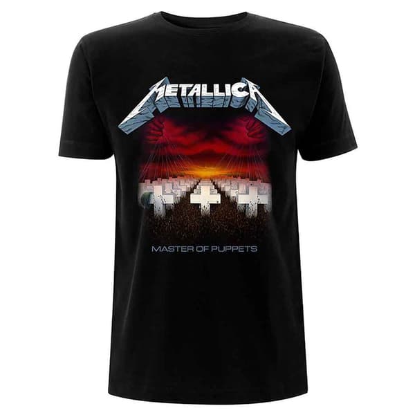 Metallica Master Of Puppets Tracks T Shirt