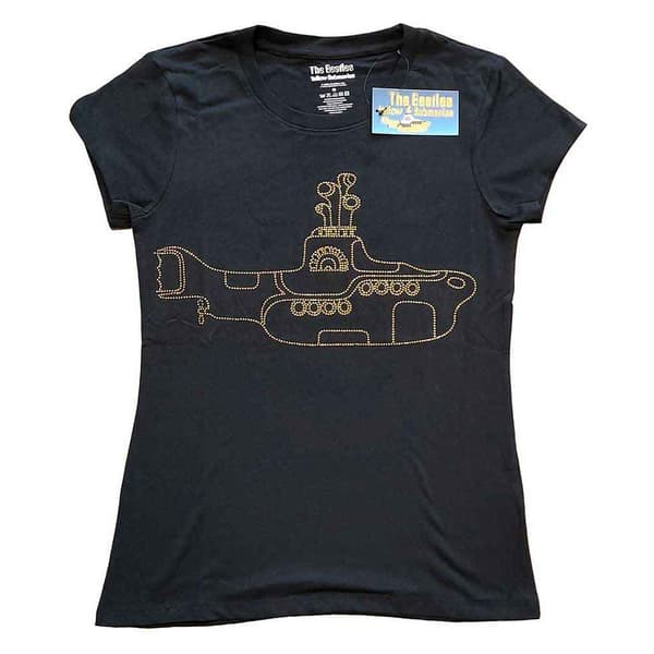 The Beatles Yellow Submarine Skinny Fit T Shirt Black M