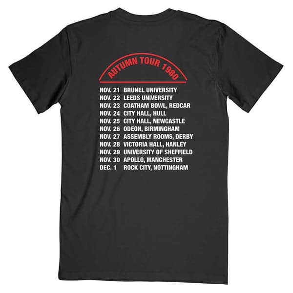 Iron Maiden Autumn Tour 1980 T Shirt