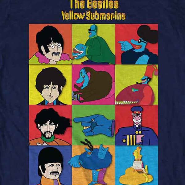 The Beatles Yellow Submarine Characters T Shirt