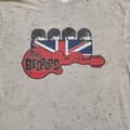 Miniatyrbild 2 av 3: The Beatles Guitar And Flag Snow Wash T Shirt