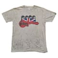 Miniatyrbild 1 av 3: The Beatles Guitar And Flag Snow Wash T Shirt
