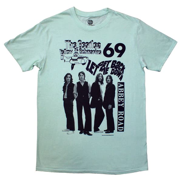 The Beatles 1969 Abbey Road T Shirt Green M