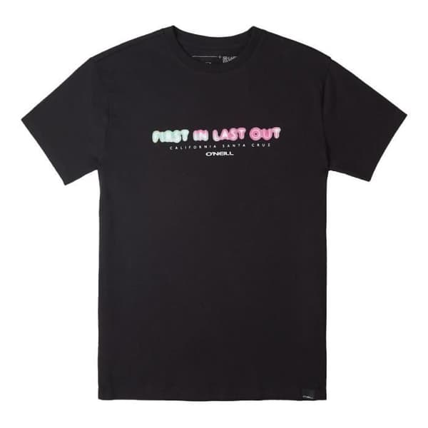 T-shirt Kille O'NEILL Neon - Svart - Kortärmad - 100% bomull
