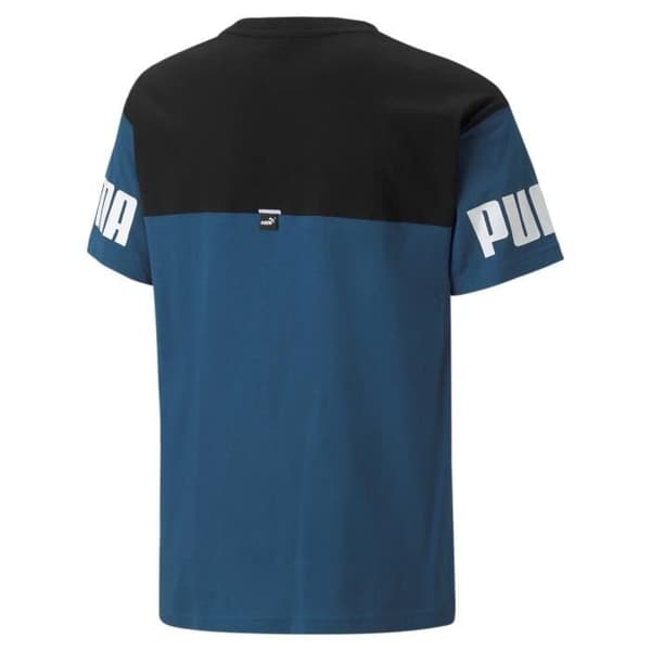 Puma Power Colorblock barn t-shirt - blå/svart