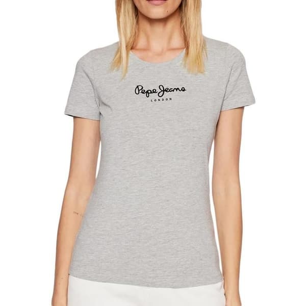 PEPE JEANS - T-shirt med rund hals - grå - L - Grå - T-shirts