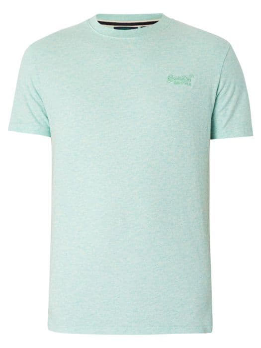 T-shirt Superdry Herr Essential Logo Grön Bomull