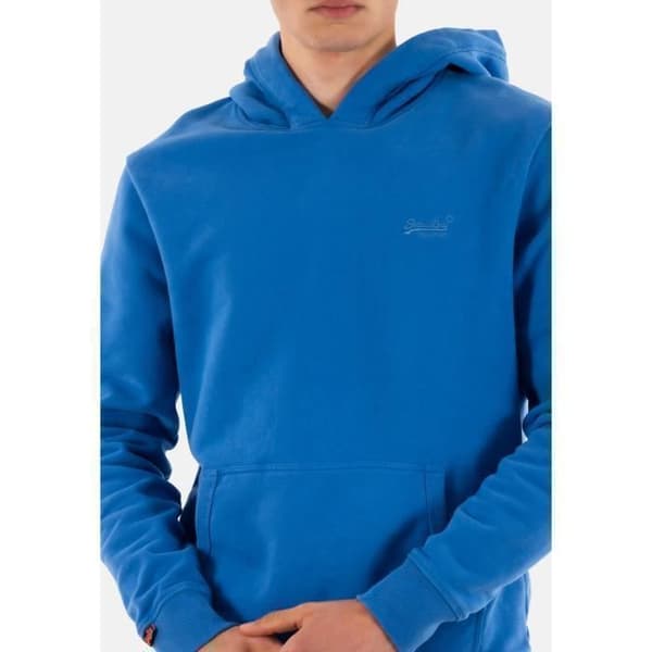 Sweat superdry essential logo uzr chambray blå